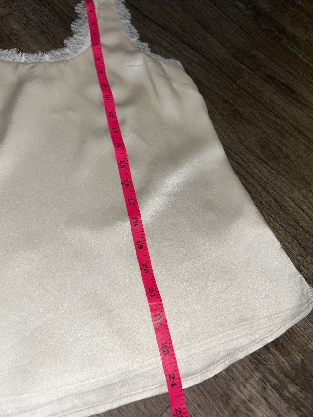 Cami NYC 100% Silk Eyelash Lace Trim Camisole Tank Top Ivory Off White XS - Picture 8 of 8